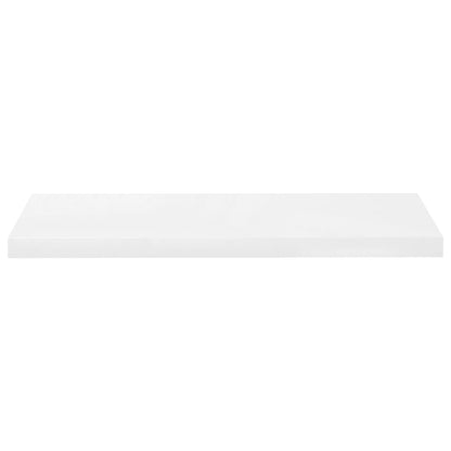 Prateleiras de parede suspensas 2 pcs 80x23,5x3,8cm MDF branco