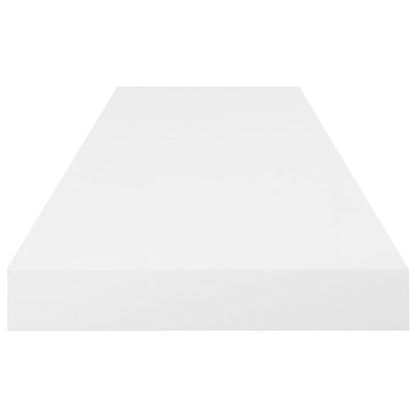 Prateleiras de parede suspensas 4 pcs 80x23,5x3,8cm MDF branco