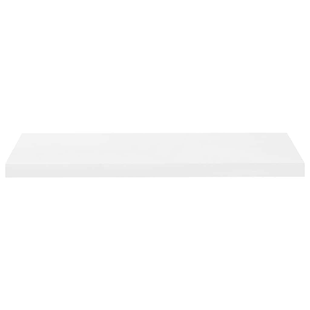 Prateleiras de parede suspensas 4 pcs 80x23,5x3,8cm MDF branco
