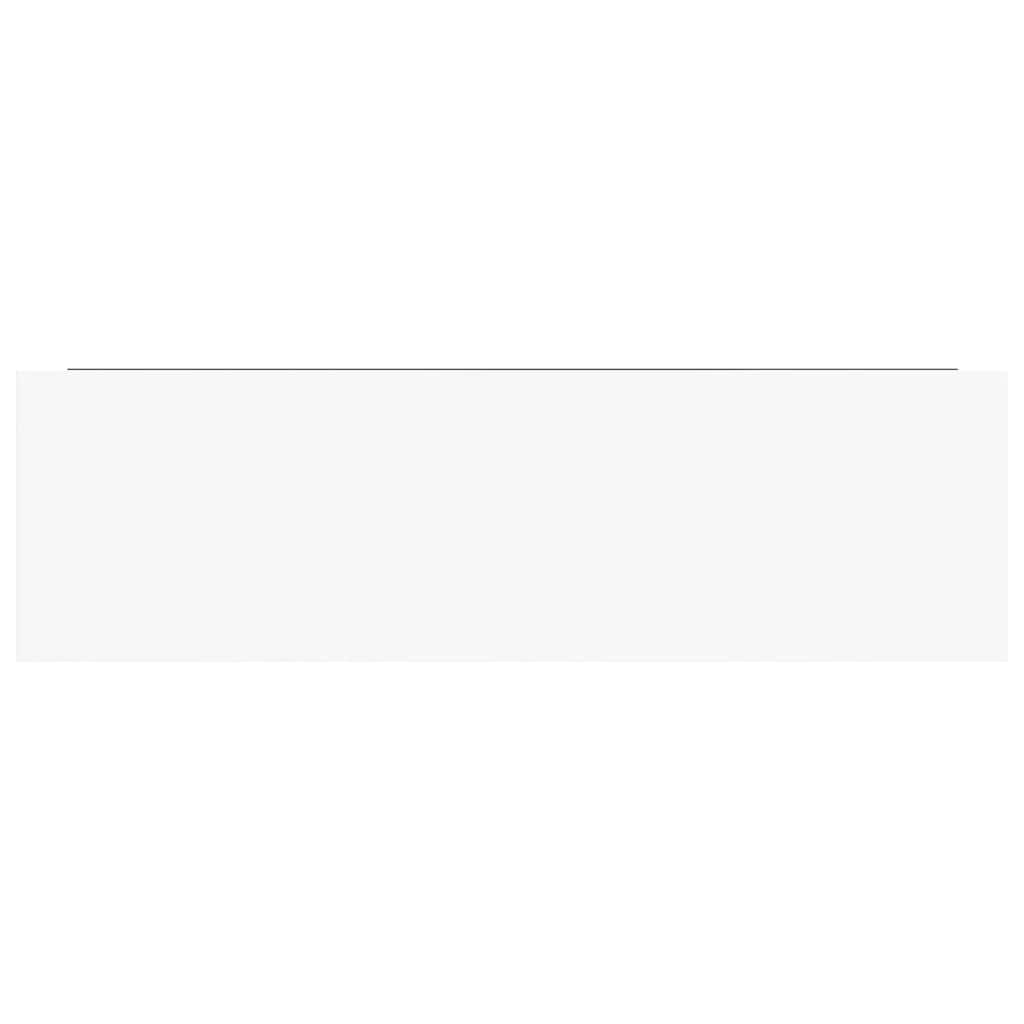 Prateleiras de parede suspensas 4 pcs 80x23,5x3,8cm MDF branco