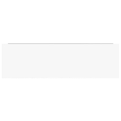 Prateleiras de parede suspensas 4 pcs 80x23,5x3,8cm MDF branco