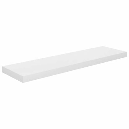 Prateleiras de parede suspensas 4 pcs 90x23,5x3,8cm MDF branco