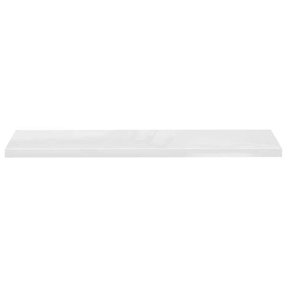 Prateleira de parede suspensa 120x23,5x3,8 cm MDF branco