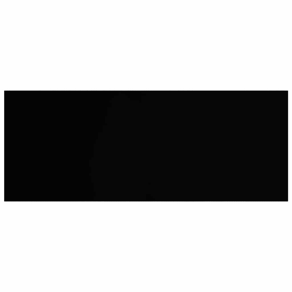 Prateleira de parede suspensa 60x23,5x3,8 cm MDF preto