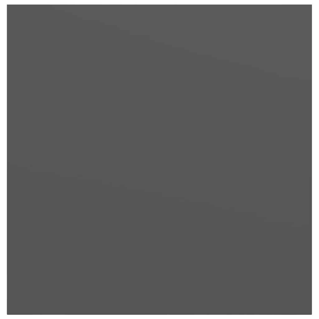 Prateleira parede suspensa 23x23,5x3,8 cm MDF cinza brilhante