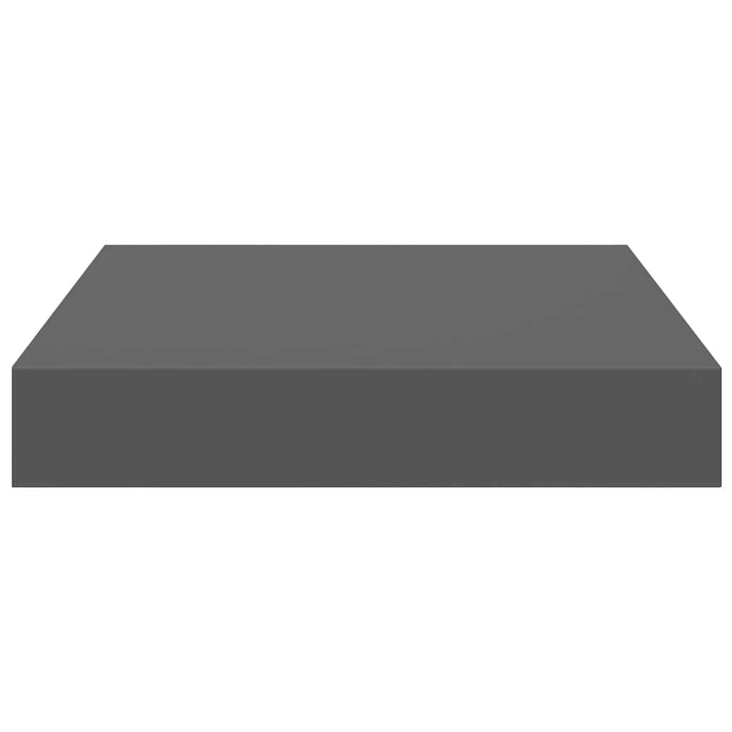 Prateleiras de parede suspensas 4 pcs 23x23,5x3,8cm MDF cinza