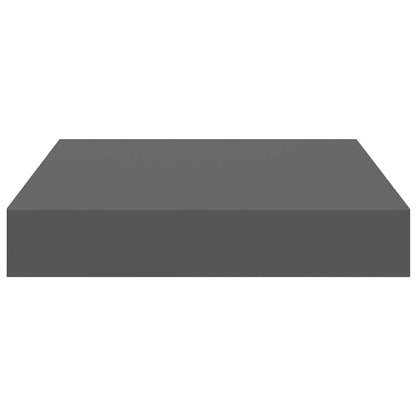 Prateleiras de parede suspensas 4 pcs 23x23,5x3,8cm MDF cinza