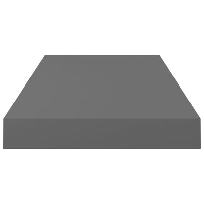 Prateleira de parede suspensa 50x23x3,8 cm MDF cinzento