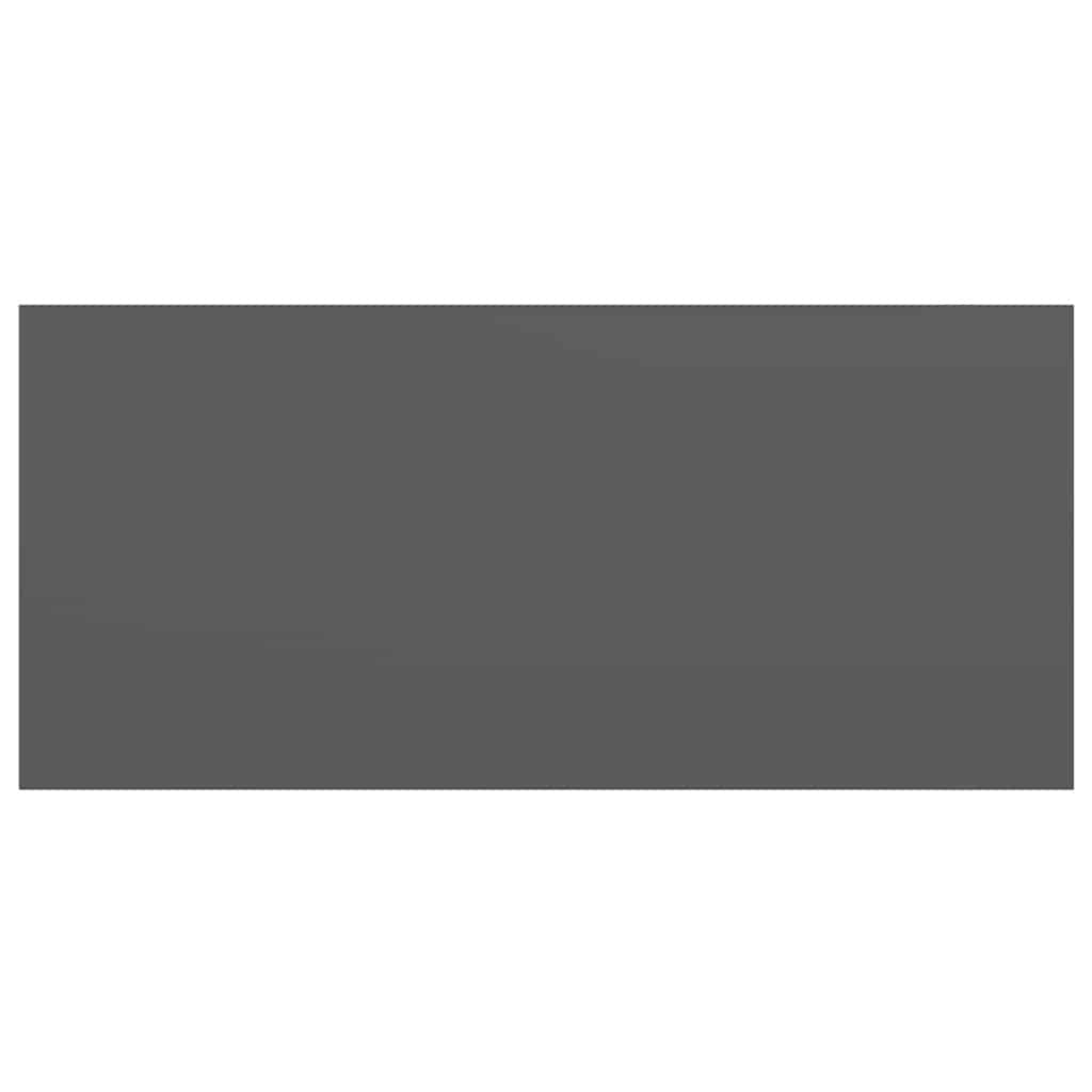 Prateleiras de parede suspensas 2 pcs 50x23x3,8cm MDF cinzento