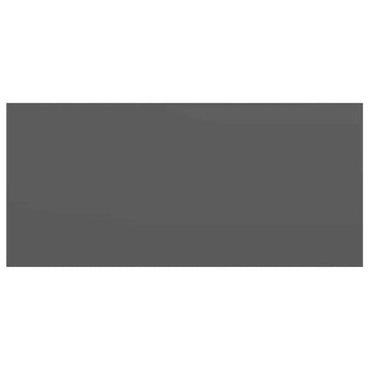 Prateleiras de parede suspensas 2 pcs 50x23x3,8cm MDF cinzento