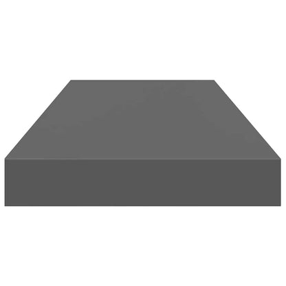 Prateleiras de parede suspensas 2 pcs 60x23,5x3,8cm MDF cinza