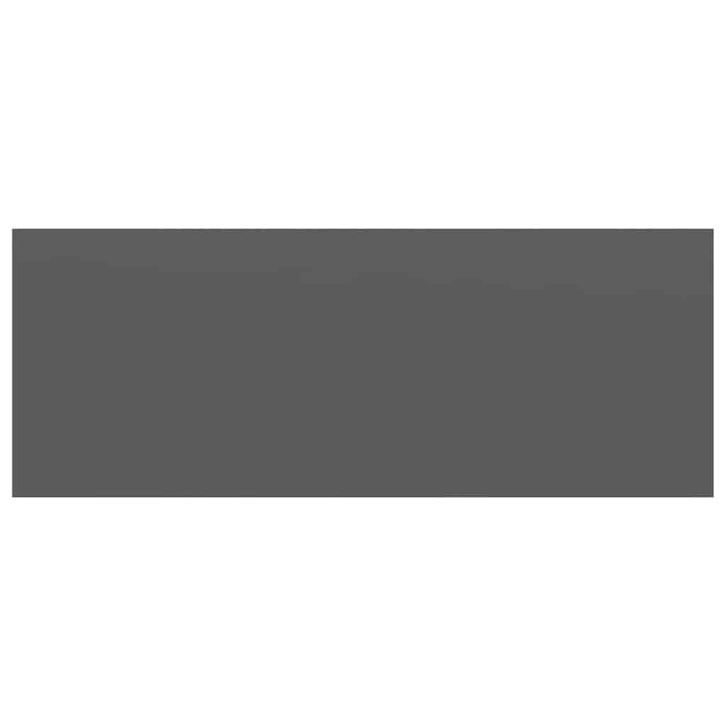 Prateleiras de parede suspensas 2 pcs 60x23,5x3,8cm MDF cinza