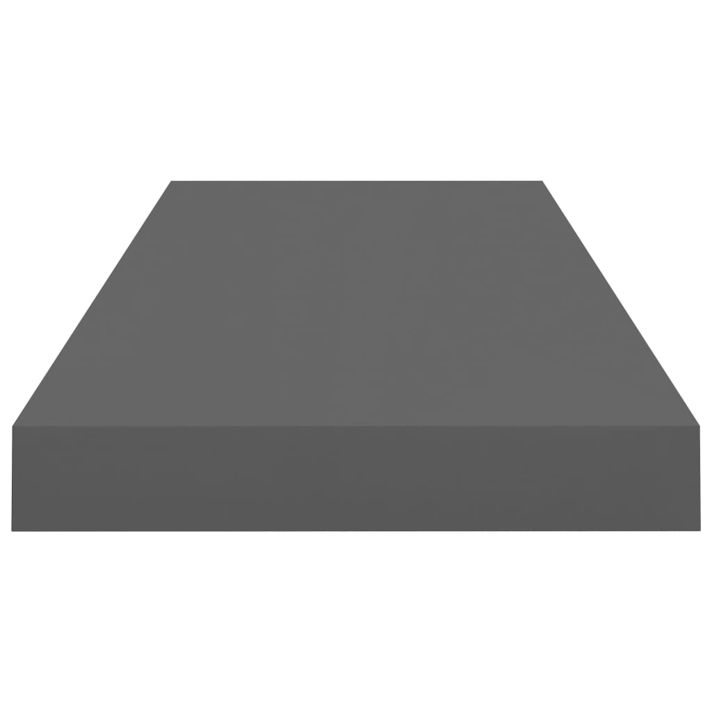 Prateleiras de parede suspensas 4 pcs 60x23,5x3,8cm MDF cinza