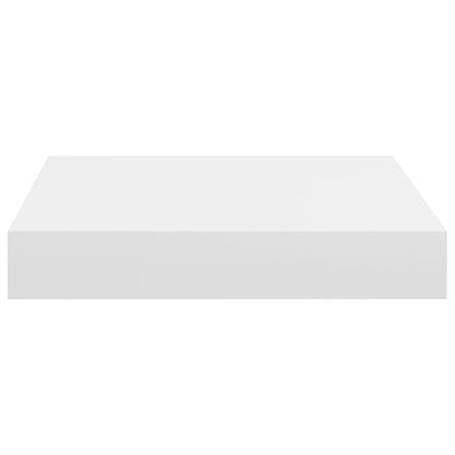 Prateleiras de parede suspensas 2 pcs 23x23,5x3,8cm MDF branco