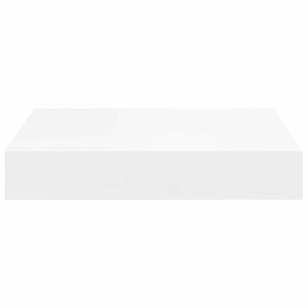 Prateleiras de parede suspensas 4 pcs 23x23,5x3,8cm MDF branco