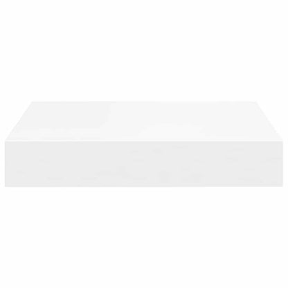 Prateleiras de parede suspensas 4 pcs 23x23,5x3,8cm MDF branco