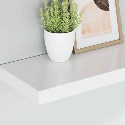 Prateleira de parede suspensa 50x23x3,8 cm MDF branco