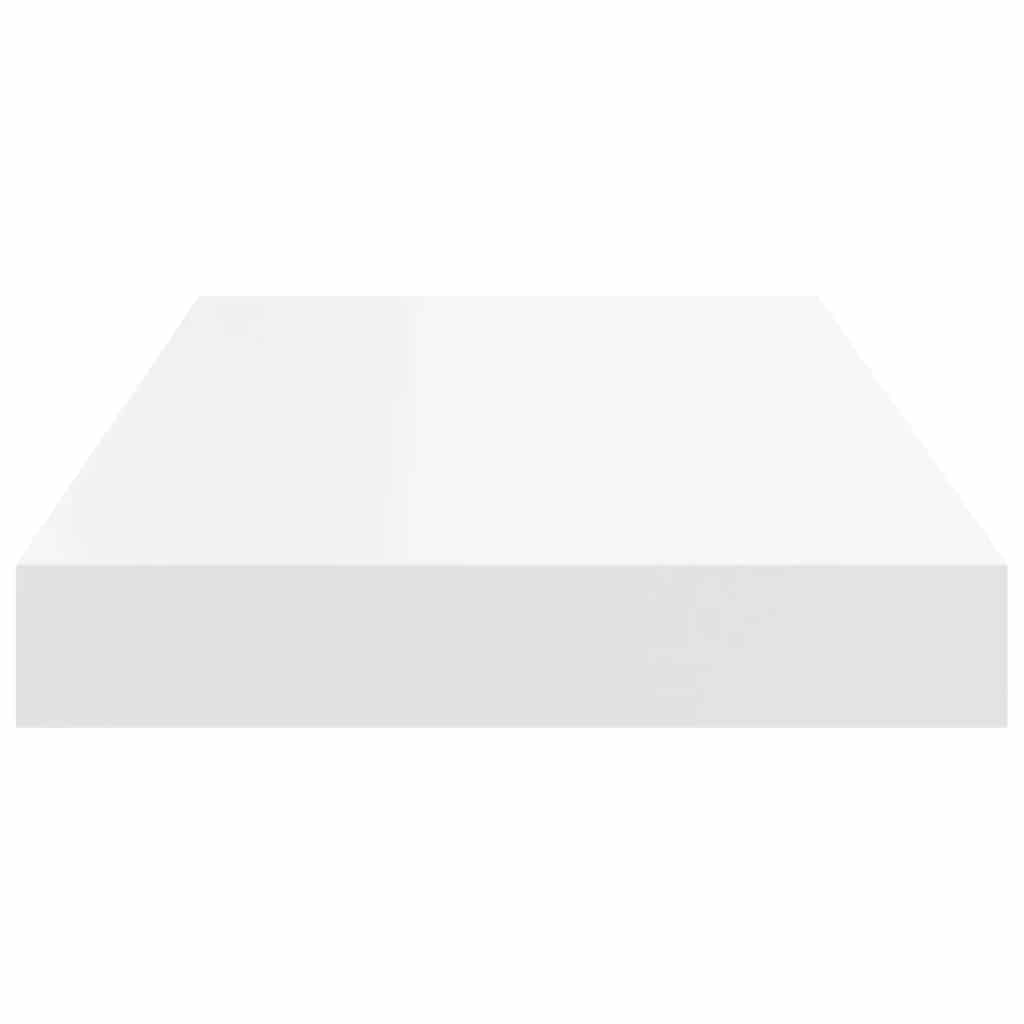 Prateleira de parede suspensa 50x23x3,8 cm MDF branco