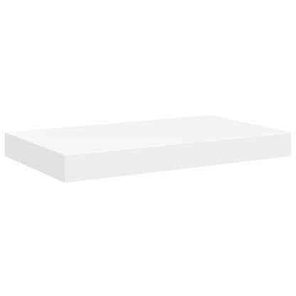 Prateleiras de parede suspensas 2 pcs 50x23x3,8cm MDF branco