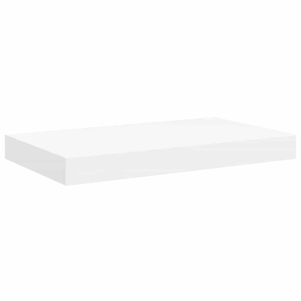 Prateleiras de parede suspensas 4 pcs 50x23x3,8cm MDF branco