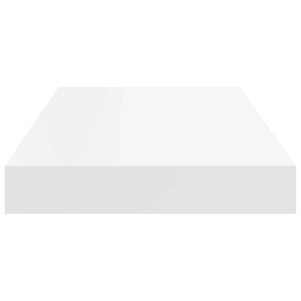 Prateleiras de parede suspensas 4 pcs 50x23x3,8cm MDF branco