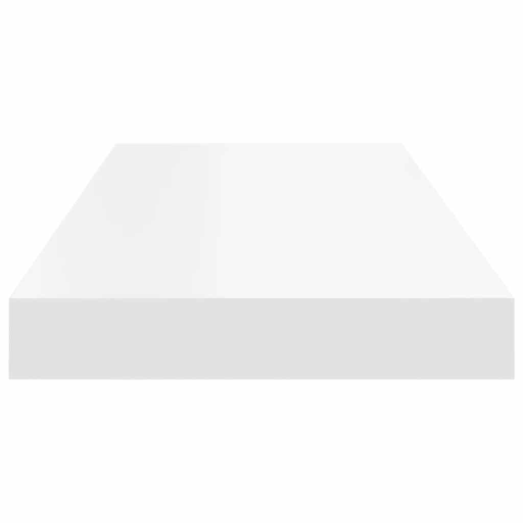 Prateleira de parede suspensa 60x23,5x3,8 cm MDF branco