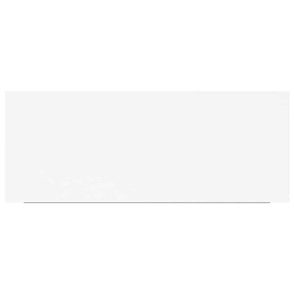 Prateleira de parede suspensa 60x23,5x3,8 cm MDF branco