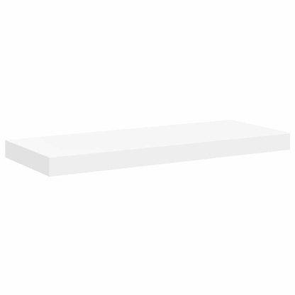 Prateleiras de parede suspensas 2 pcs 60x23,5x3,8cm MDF branco