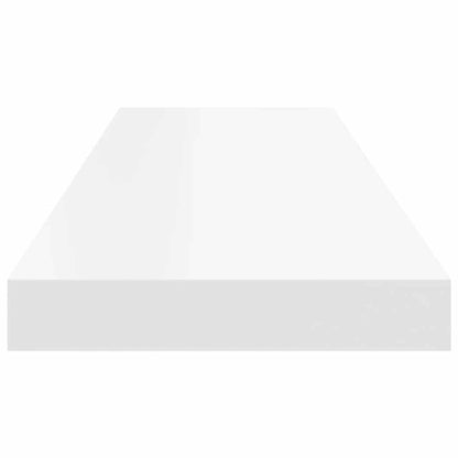 Prateleira de parede suspensa 80x23,5x3,8 cm MDF branco