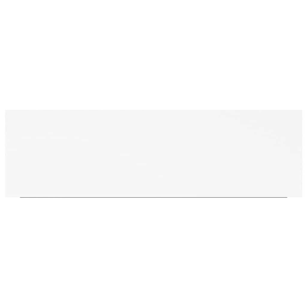 Prateleira de parede suspensa 80x23,5x3,8 cm MDF branco