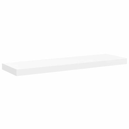 Prateleiras parede suspensas 4 pcs 80x23,5x3,8cm MDF branco