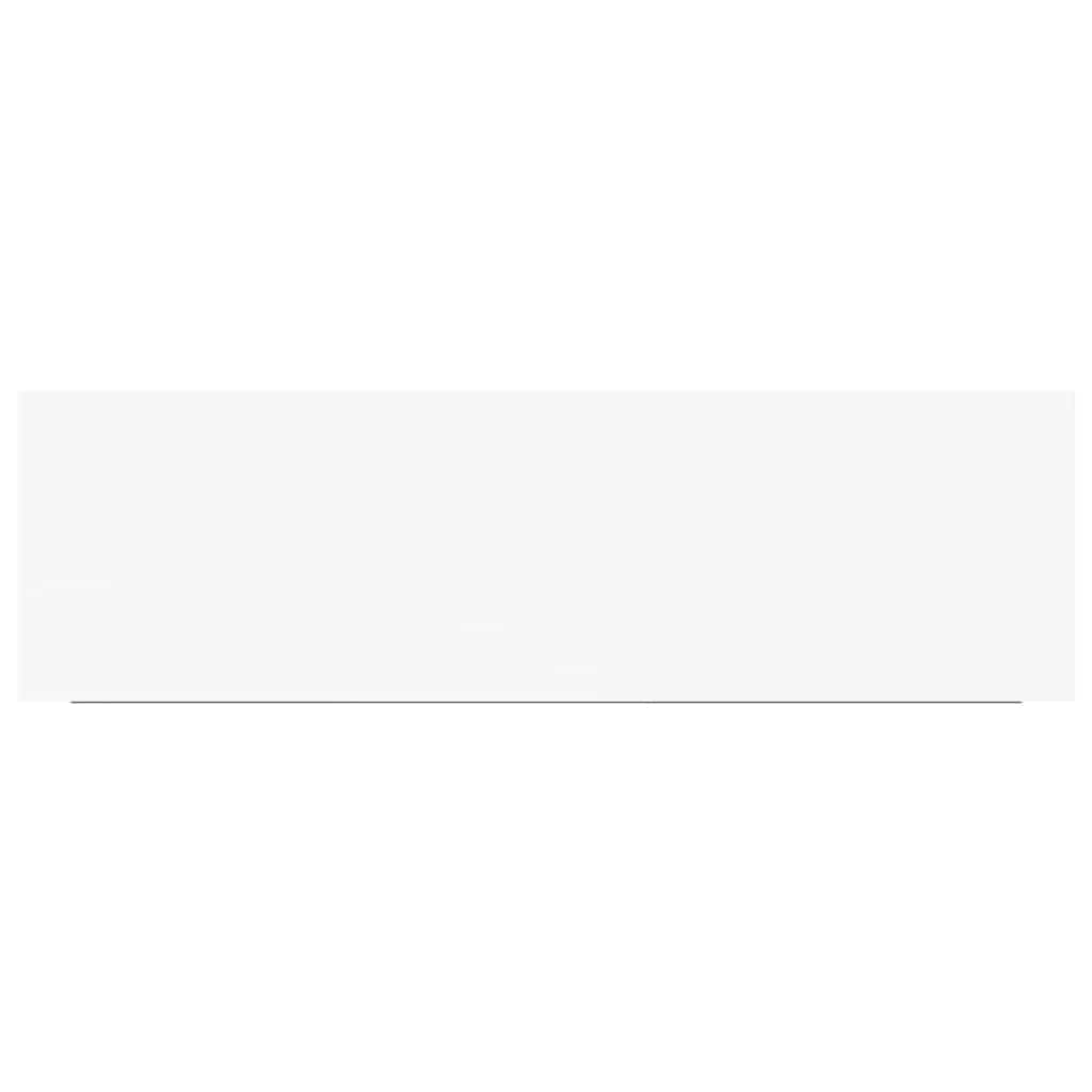 Prateleiras parede suspensas 4 pcs 80x23,5x3,8cm MDF branco