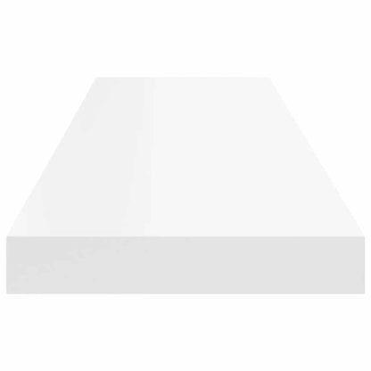 Prateleira de parede suspensa 90x23,5x3,8 cm MDF branco
