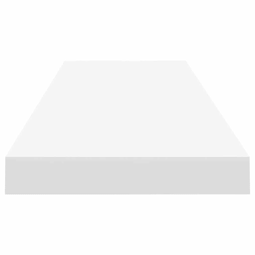 Prateleiras parede suspensas 4 pcs 90x23,5x3,8cm MDF branco