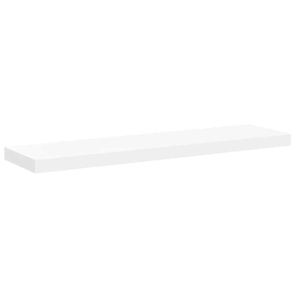 Prateleiras parede suspensas 4 pcs 90x23,5x3,8cm MDF branco