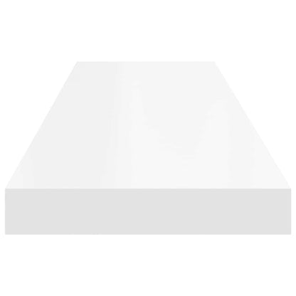 Prateleiras parede suspensas 4 pcs 90x23,5x3,8cm MDF branco