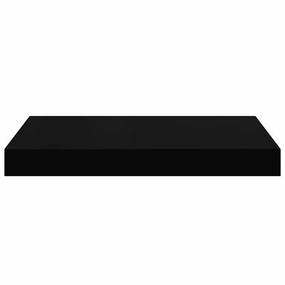 Prateleiras de parede suspensas 2 pcs 40x23x3,8cm MDF preto