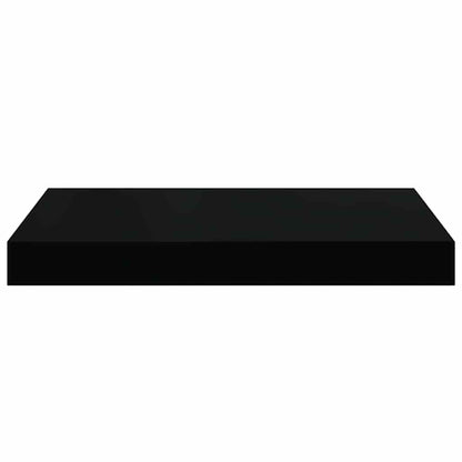 Prateleiras de parede suspensas 4 pcs 40x23x3,8cm MDF preto
