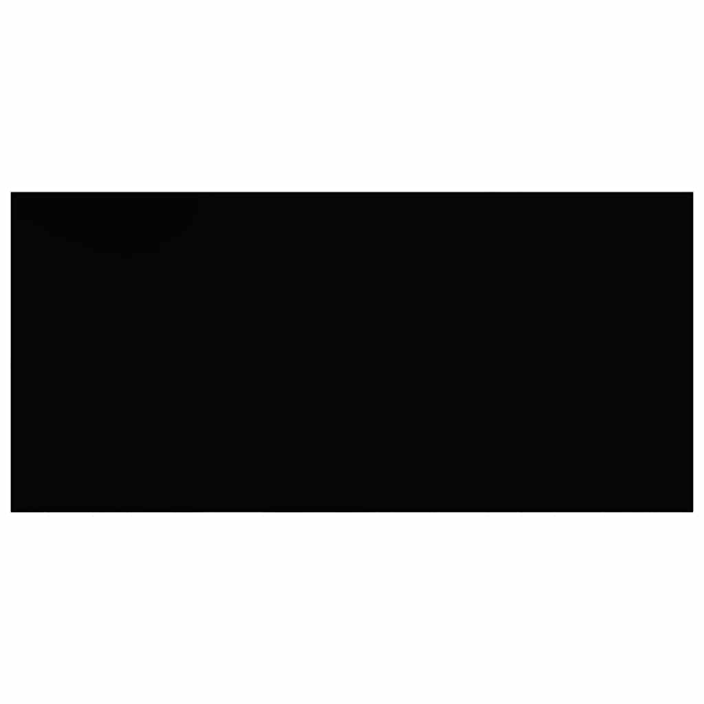 Prateleira de parede suspensa 50x23x3,8 cm MDF preto