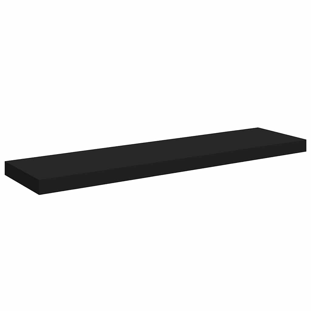 Prateleiras parede suspensas 2 pcs 90x23,5x3,8cm MDF preto
