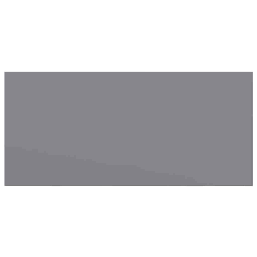 Prateleiras de parede suspensas 4 pcs 50x23x3,8cm MDF cinzento