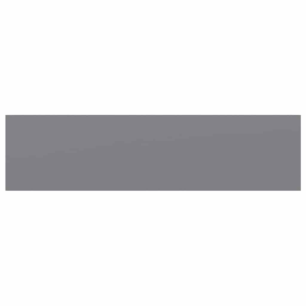 Prateleiras parede suspensas 2 pcs 90x23,5x3,8cm MDF cinzento