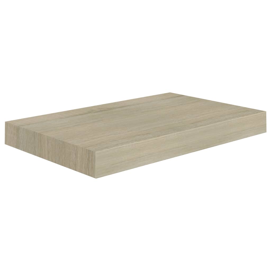 Prateleiras parede suspensas 4 pcs 40x23x3,8cm MDF cor carvalho
