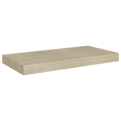 Prateleiras de parede suspensas 2 pcs 50x23x3,8cm MDF carvalho