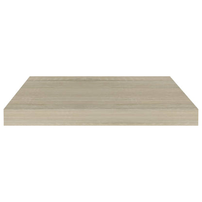 Prateleiras de parede suspensas 2 pcs 50x23x3,8cm MDF carvalho