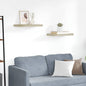 Prateleiras de parede suspensas 2 pcs 50x23x3,8cm MDF carvalho