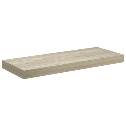 Prateleiras parede suspensas 2 pcs 60x23,5x3,8 cm MDF carvalho