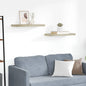 Prateleiras parede suspensas 2 pcs 60x23,5x3,8 cm MDF carvalho