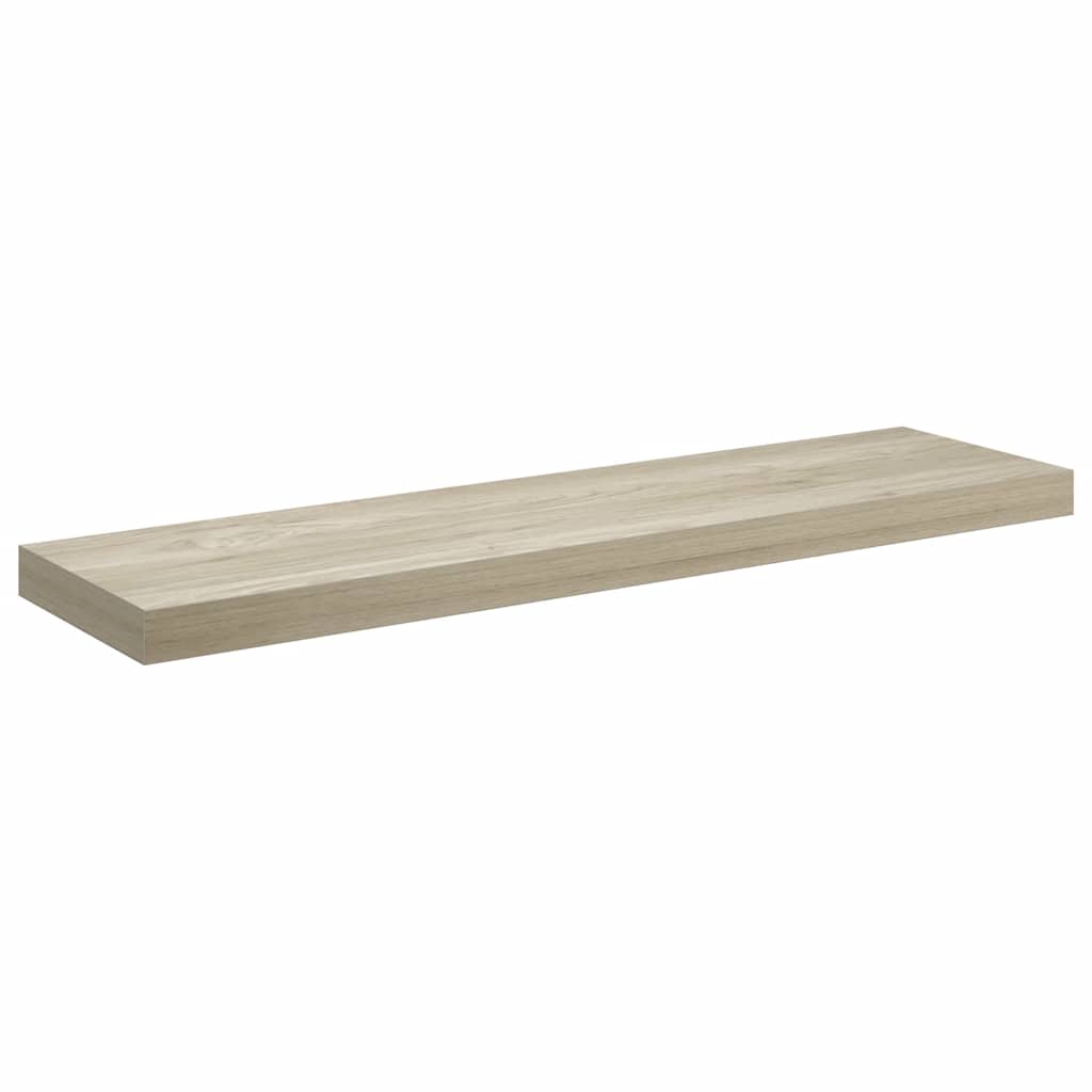 Prateleiras parede suspensas 2 pcs 90x23,5x3,8cm MDF carvalho