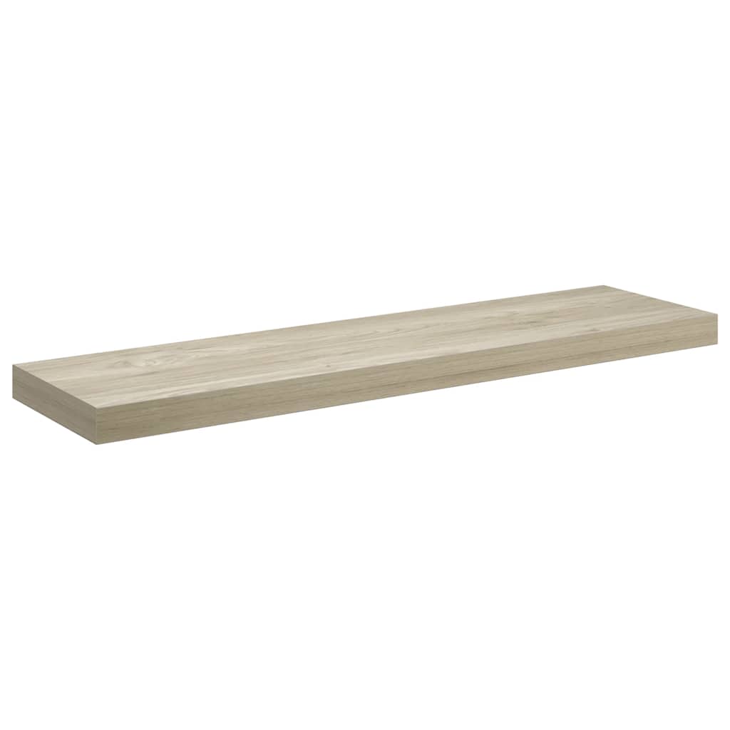 Prateleiras parede suspensas 4 pcs 90x23,5x3,8cm MDF carvalho